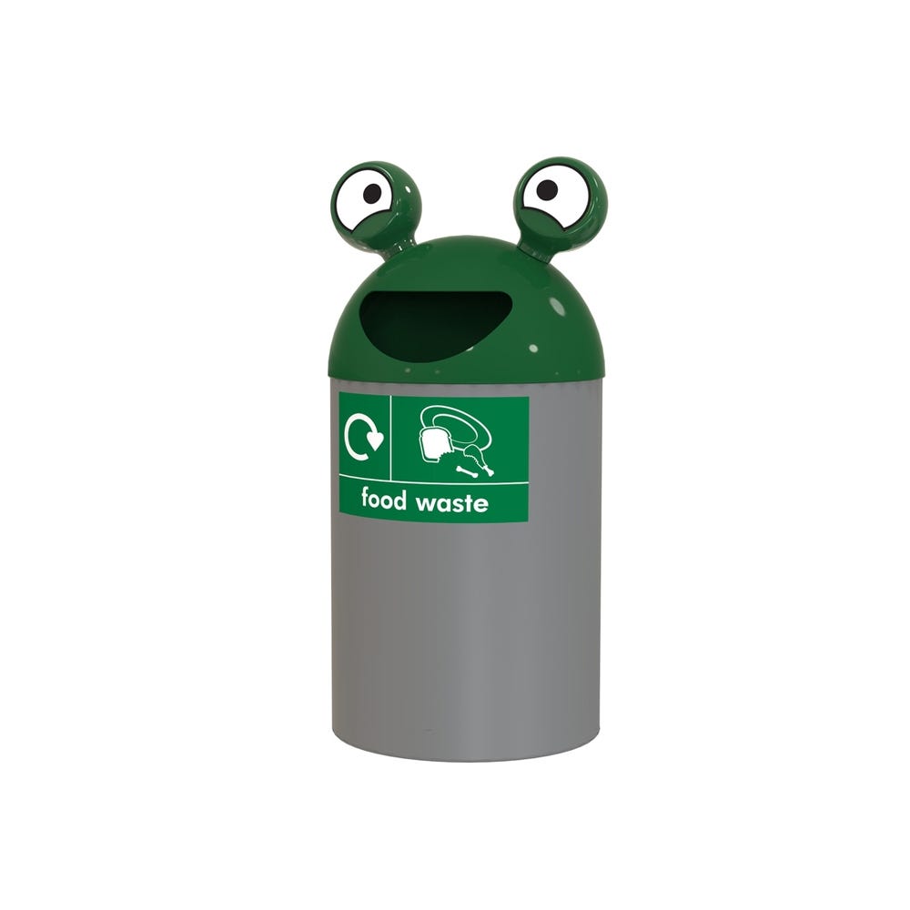 Spacebuddy Food Waste Recycling Bin Dark Green 84 Litres