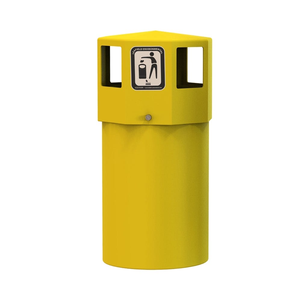 Midi Litter Bin 95 Litres Yellow