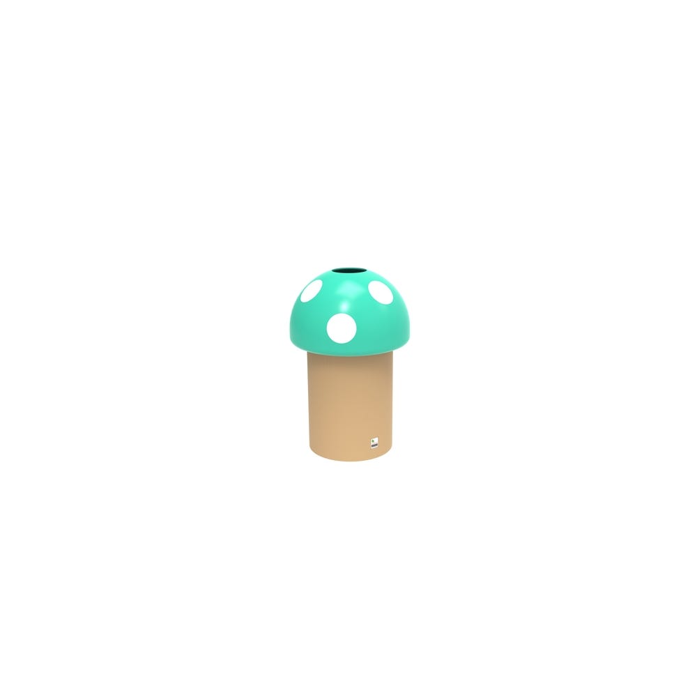 Mushroom Litter Bins 70 Litres Green