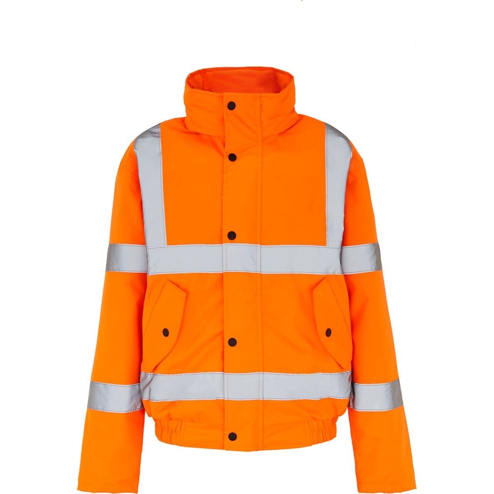 Hi-Vis Jacket Bomber L Orange