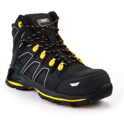 Men's -Trojan Blk/Yel Zelos S1P Sfty Hiker 9.