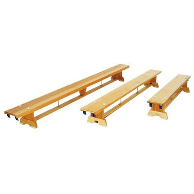 Traditional Balance Bench, 1.83m, No castors, Hooks at one end
