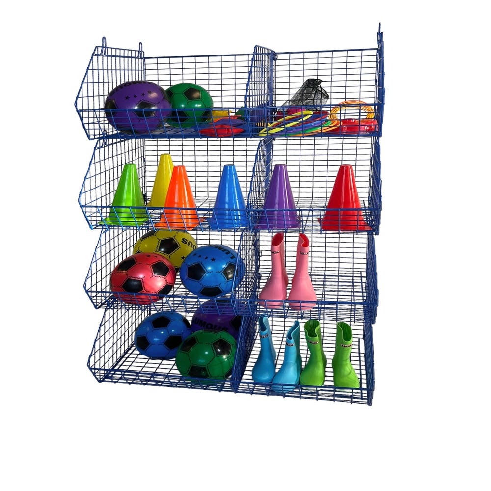 Coated Wire Storage Baskets Pack of 4