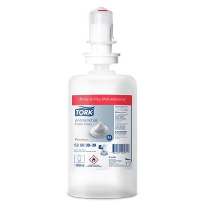 Tork Anti Microbial Foam Soap 1 Litre Pack of 6