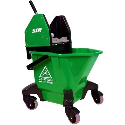 20 Litres Wheeled Bucket & Kentucky Wringer Green