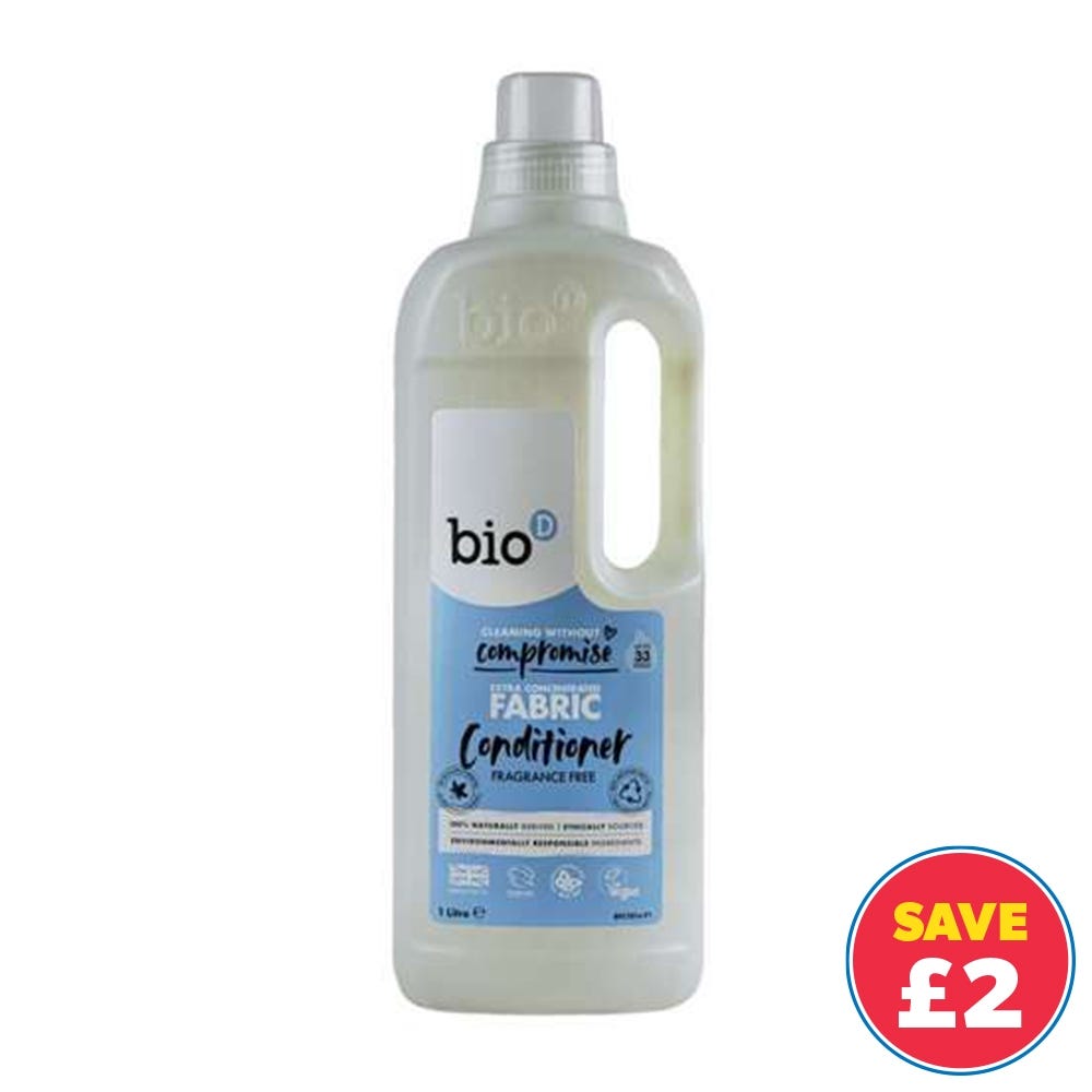 Bio-D Fragrance Free Fabric Conditioner 1 Litre
