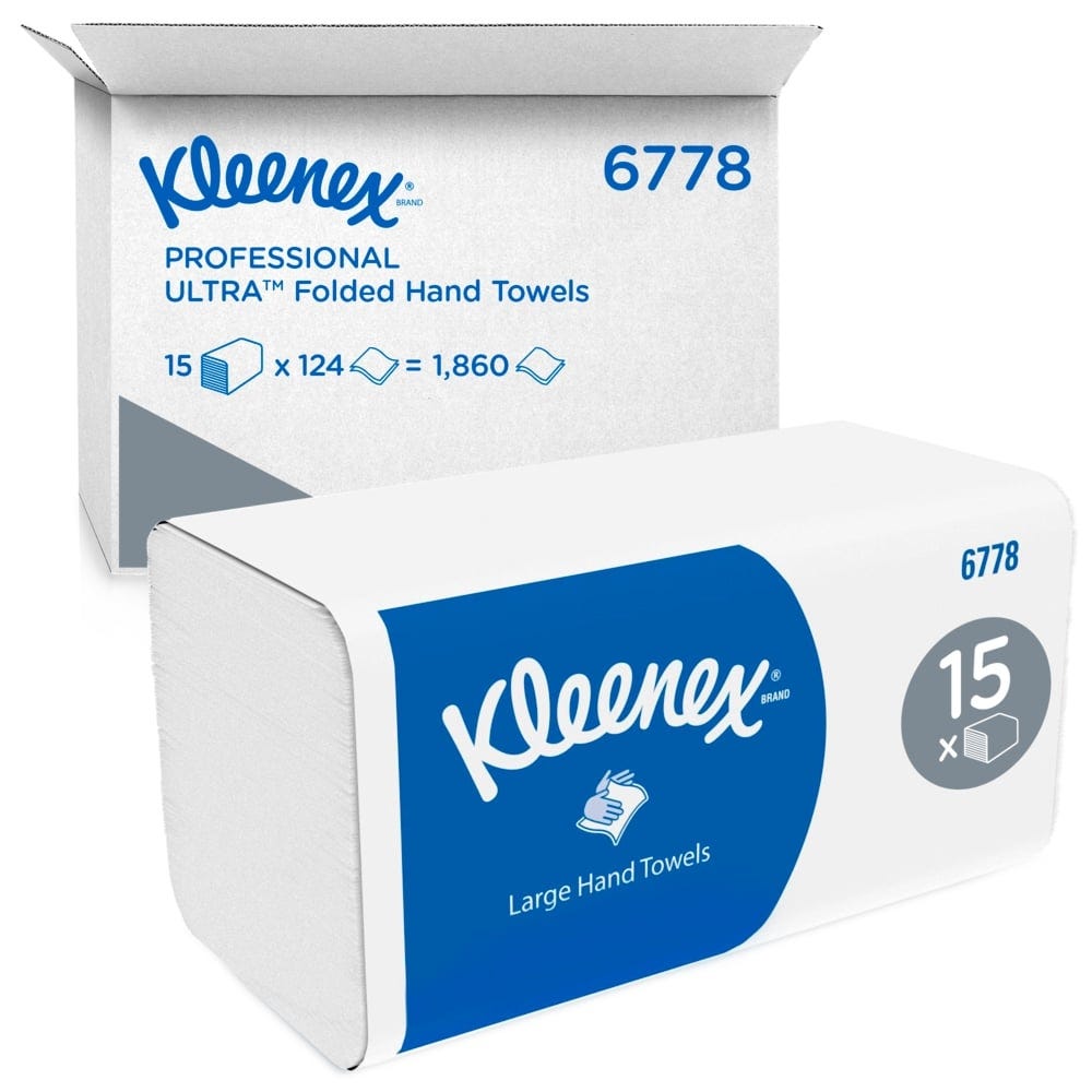 Kleenex Soft V-fold 2 Ply Hand Towel 1,860 Sheets