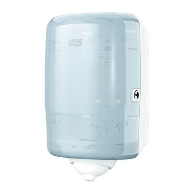 330 x 215 x 170mm Tork Mini Centrefeed Wipe Dispenser White