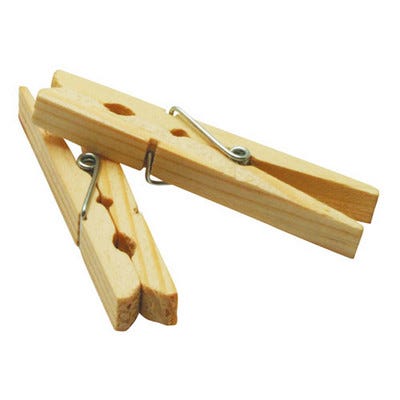 Wooden Clothes Pegs Natural Pack of 36