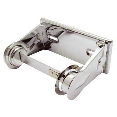 Toilet Roll Holder Pilfer Proof Silver