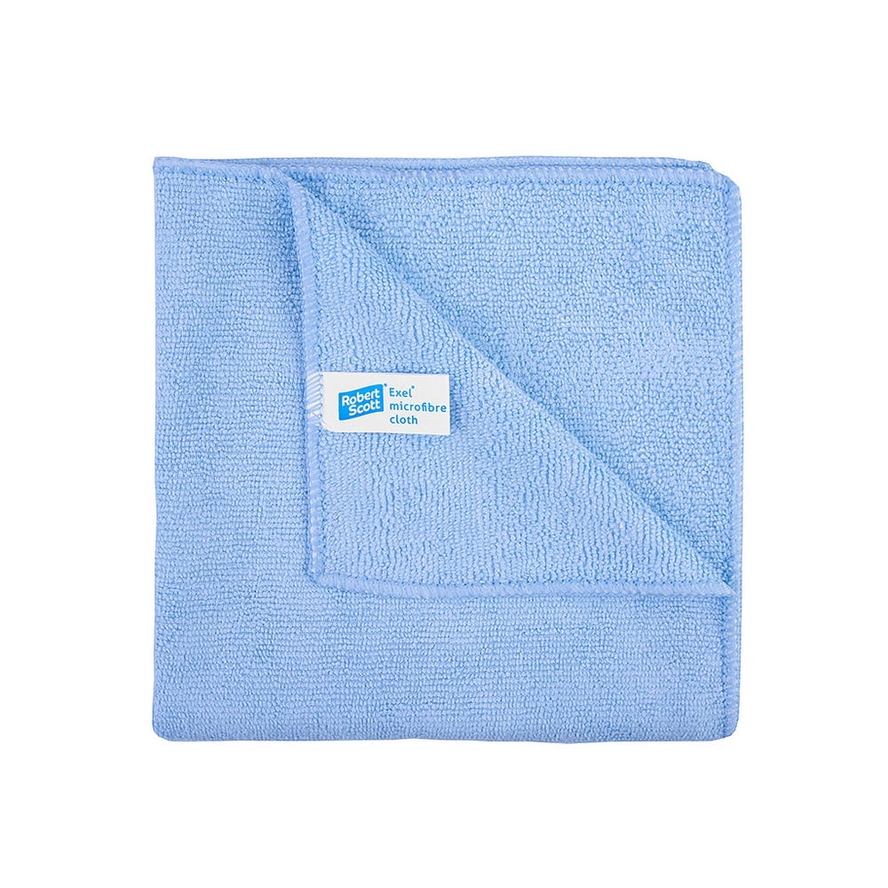 Microfibre Cloths Blue Pack of 10