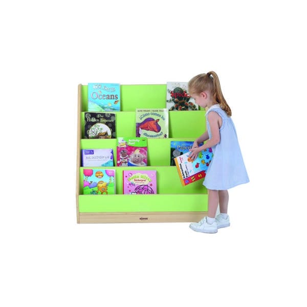 4 Tier Book Display Green