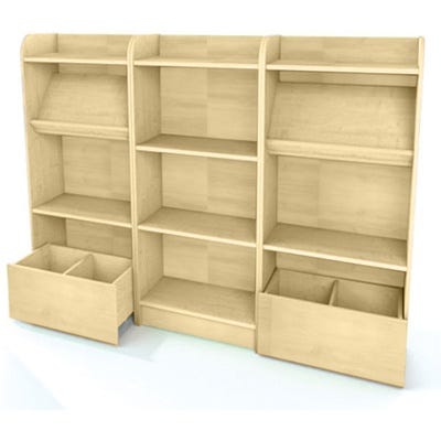 KubbyClass Display & Browse Reading Maple