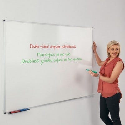 Non-Magnetic Guideline Whiteboards H1200 x W2400mm