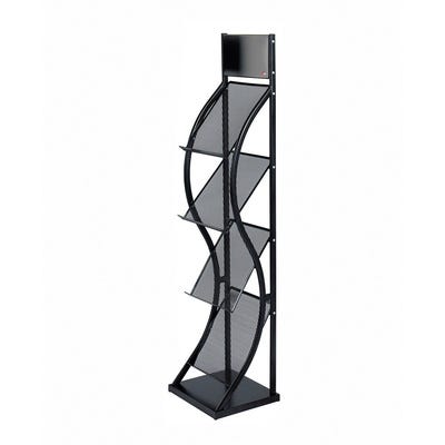 Wave Leaflet Dispensers Black W350mm