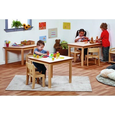 Solid Beech Square Table W560 x D560mm