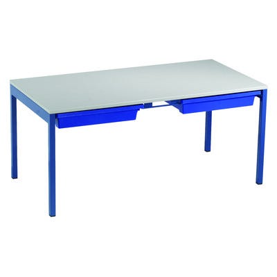 Romney Table & Trays 460x1100x550 Blue / Grey