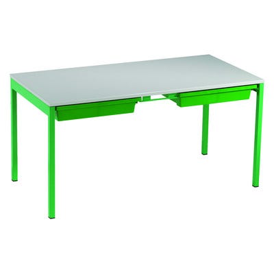 Romney Table & Trays 590x1100x550 Green / Grey