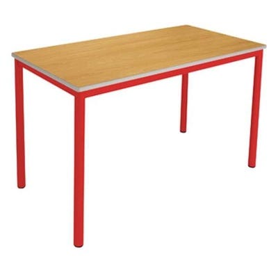 Kentish Classroom Table H590mm Red/Beech