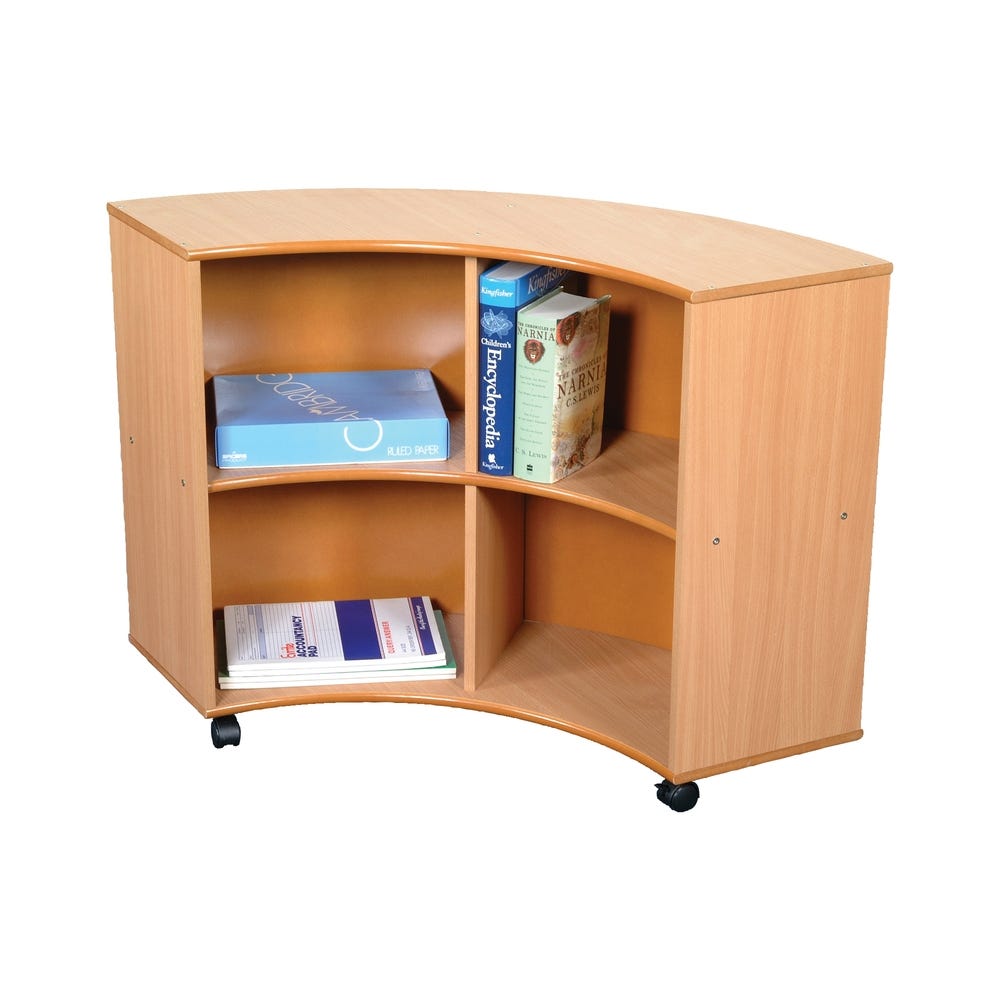 Quarter Round Curved Out Unit Beech