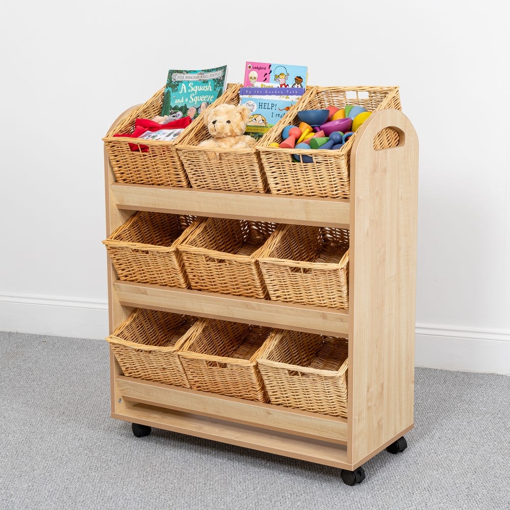 Wild Wood Tilt Tilt Tote Storage 9 Baskets