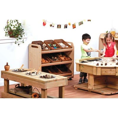 Tilt Tote Storage with 9 Baskets