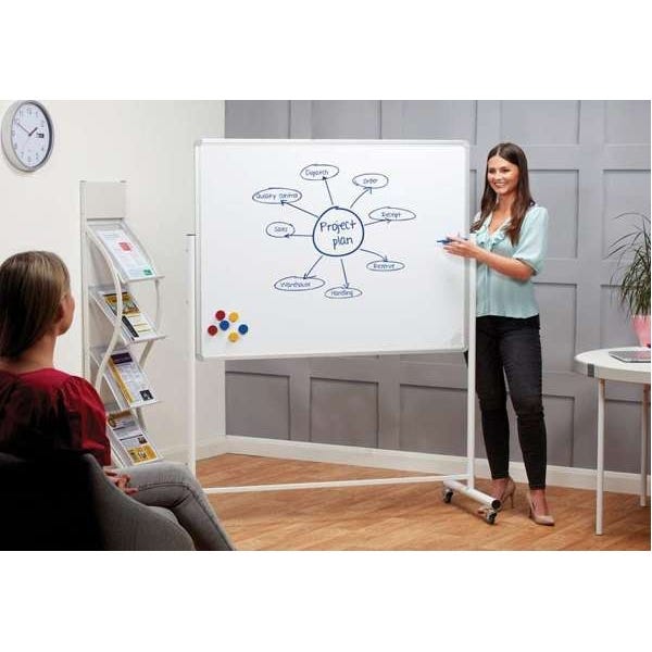 Mobile Writing Boards Landscape Magnetic H1200xW1500mm