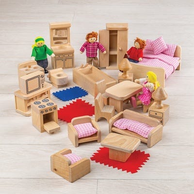 Doll Family and Furniture