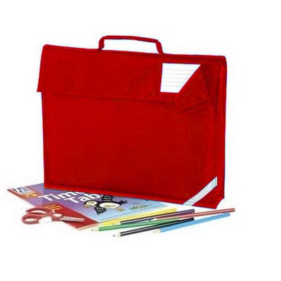 Junior Book Bag  Red  Plain  Each