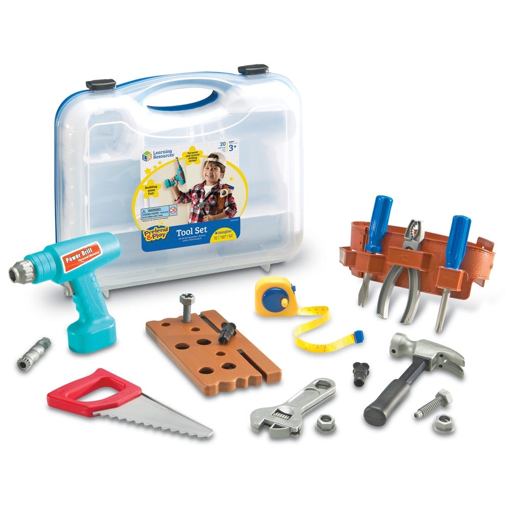 Builder's Work Belt & Tools Set of 20