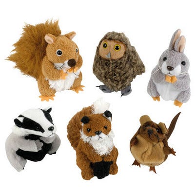 Woodland Animals Finger Puppets Set of 6