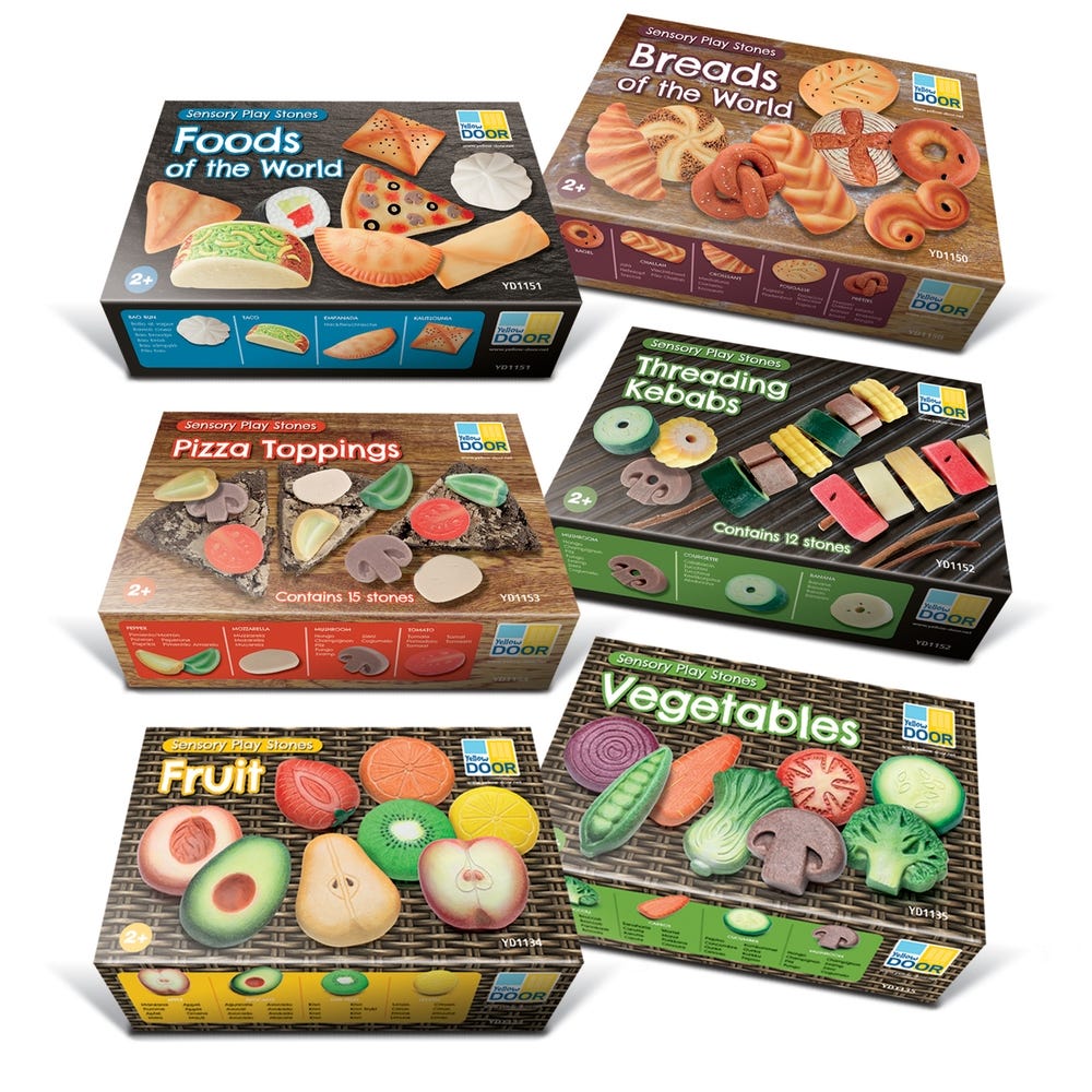 Mud Kitchen Food Stones Collection