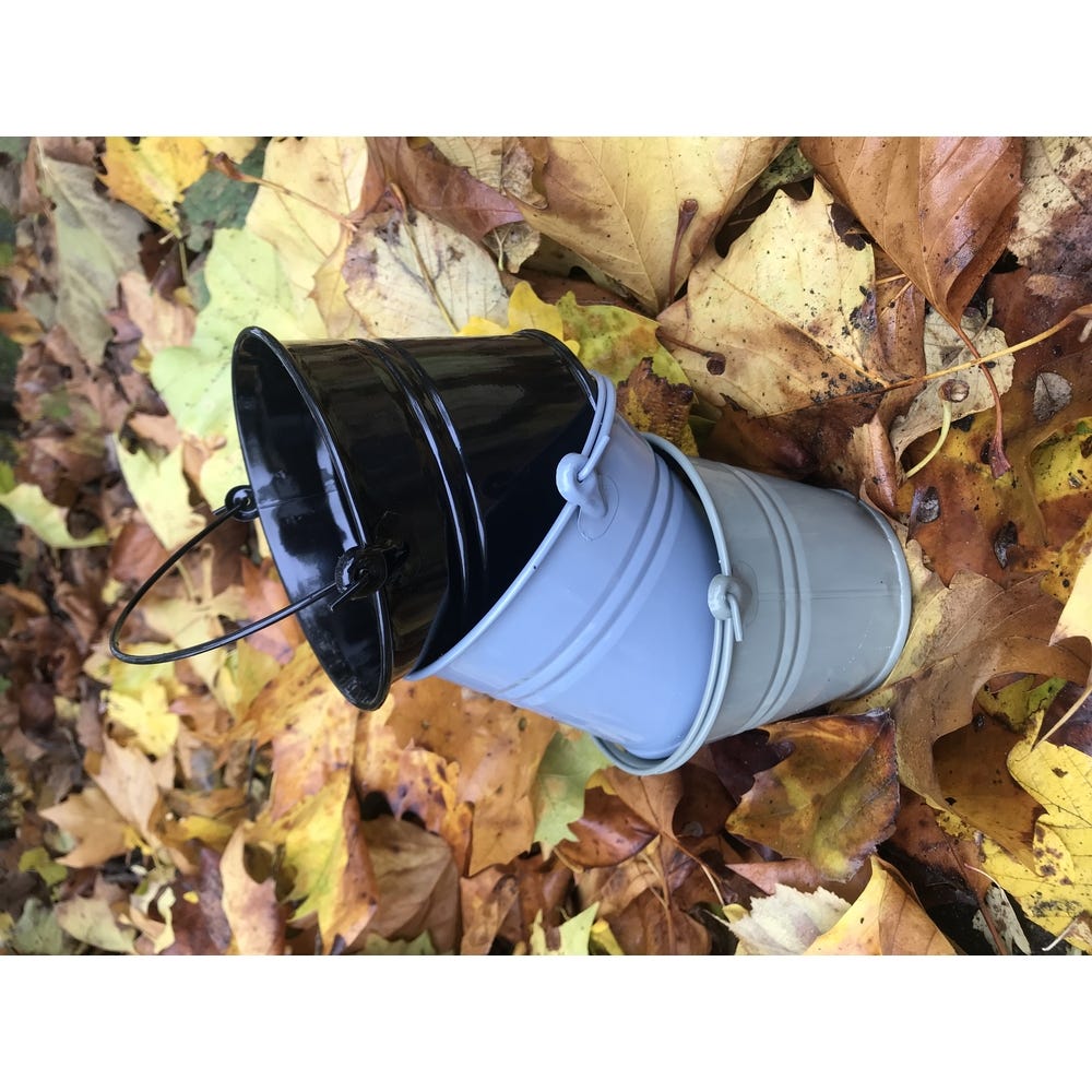 Small Buckets Black Set of 4