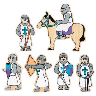 Knight Characters Blue Set 1