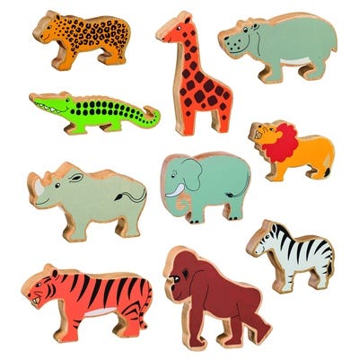 Wild Animal Wooden Set