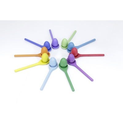 Wooden Eggs & Spoons Sorting Set