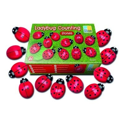 Ladybugs Counting Stones