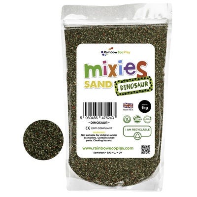 Mixies Dinosaur Blended Sand (Dark Green and Red)