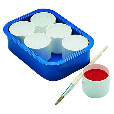 Paint Pots White Each