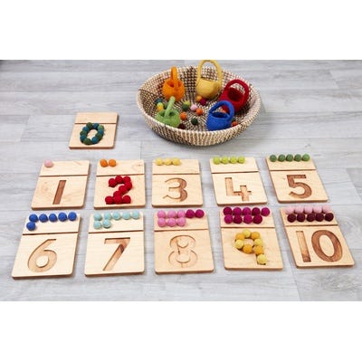 Felt Balls Numbers Pack