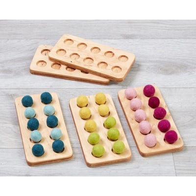 Felt Ball Tens Frame