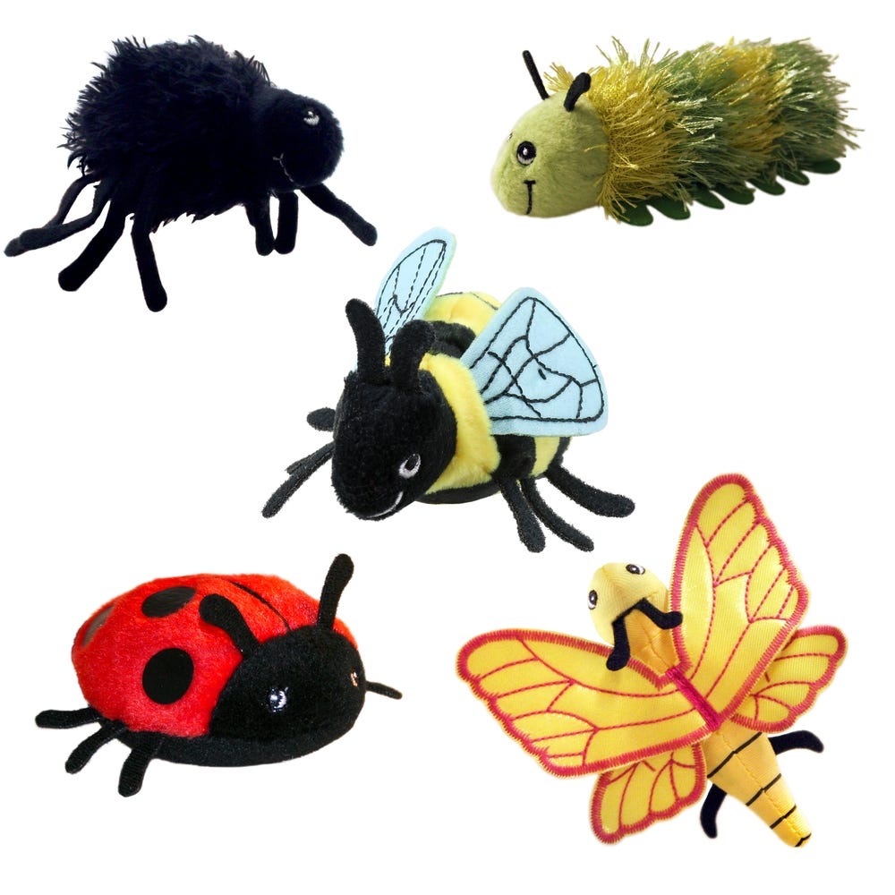 Minibeast Finger Puppets Set of 5