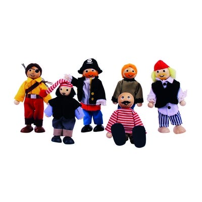 Pirate Figures Set of 6