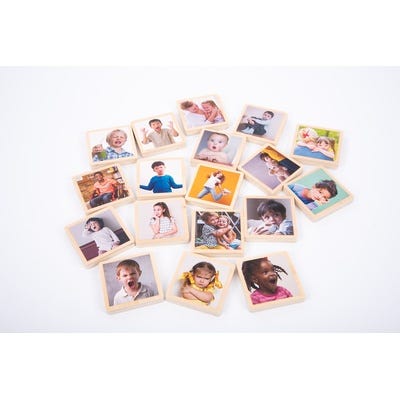 My Emotions Wooden Tiles