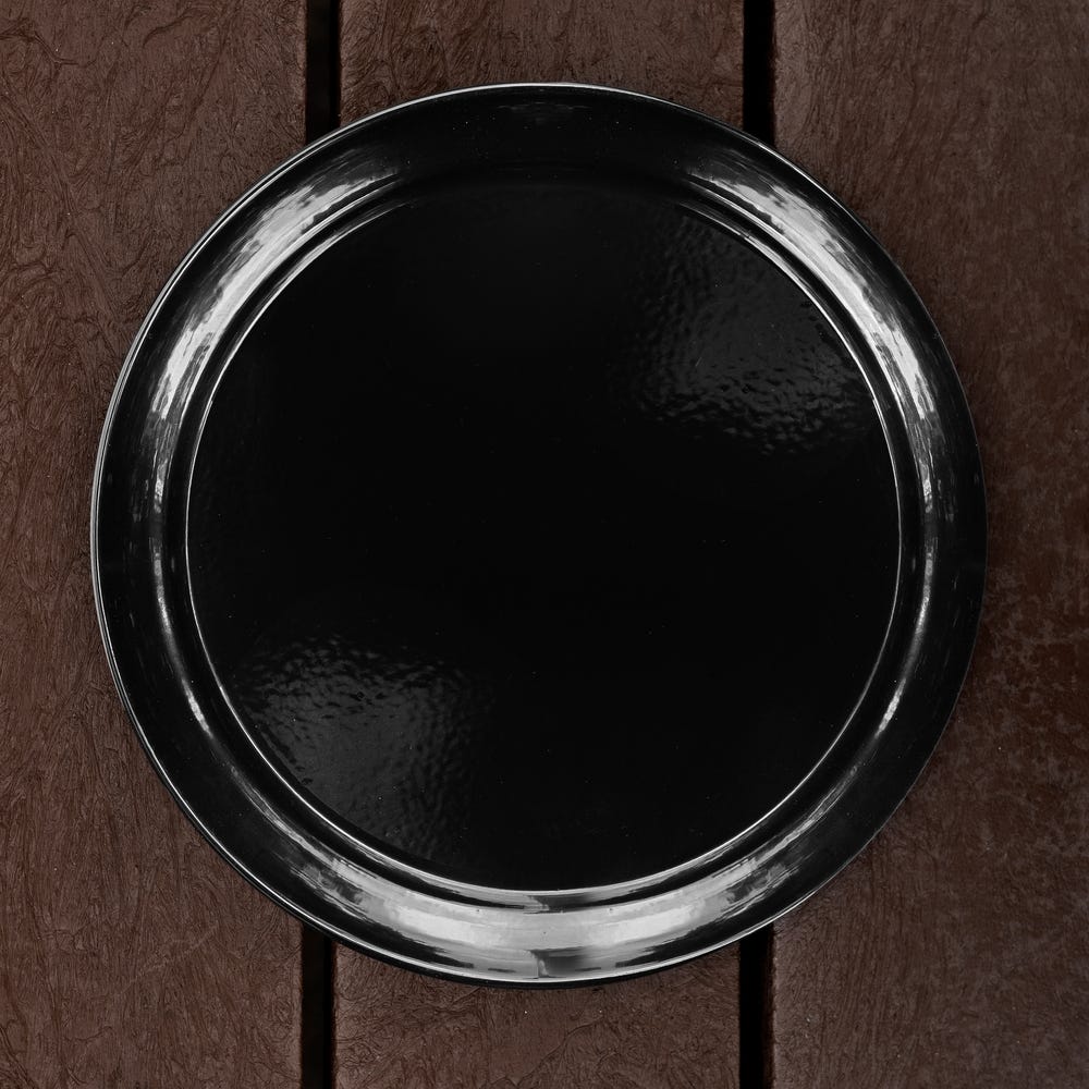 Flower plate Black