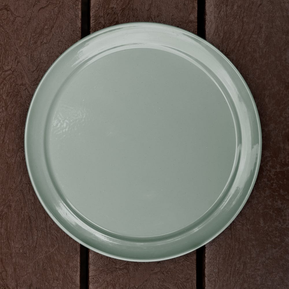 Flower Plate - Cement Grey