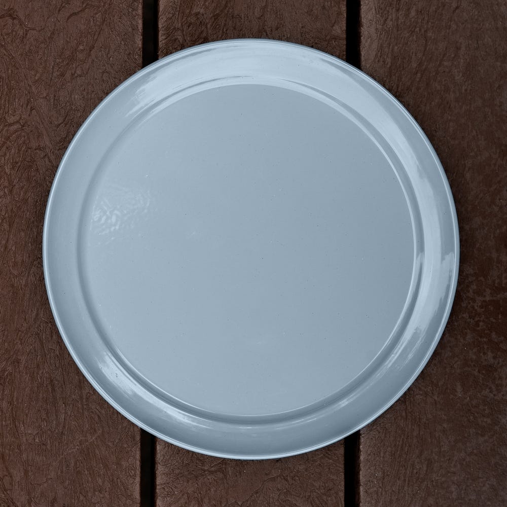 Flower plate Grey