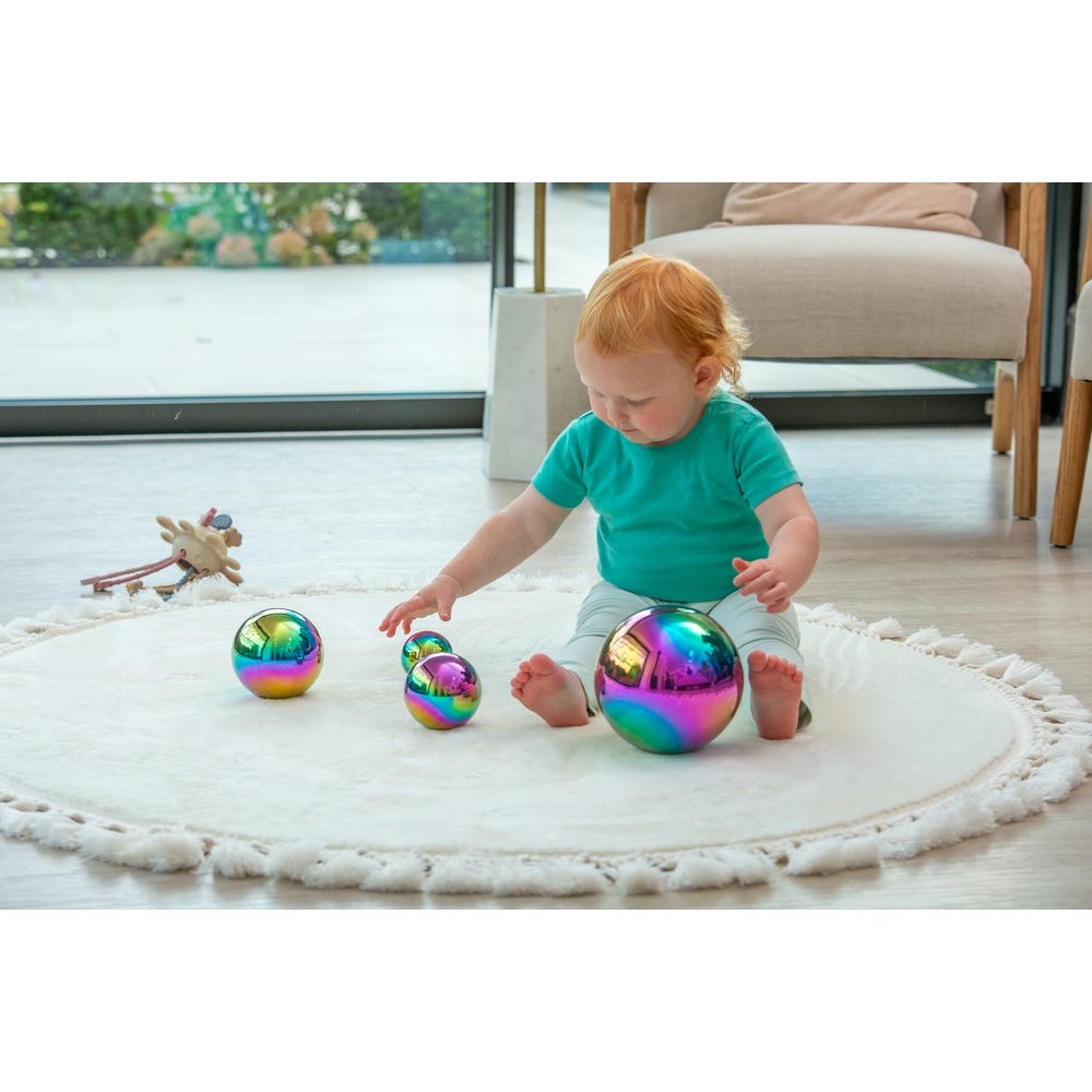 Sensory Reflective Colour Burst Balls Pack of 4