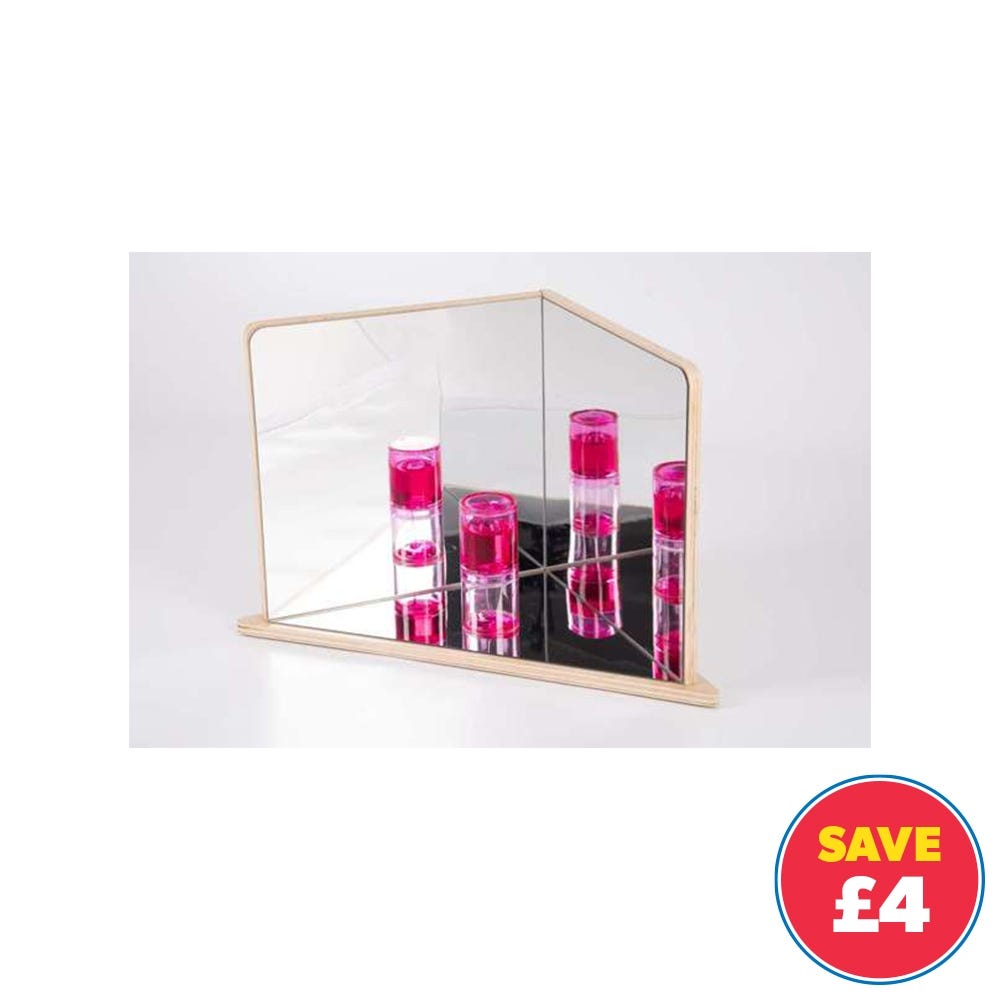Wooden 4-Way Mirror