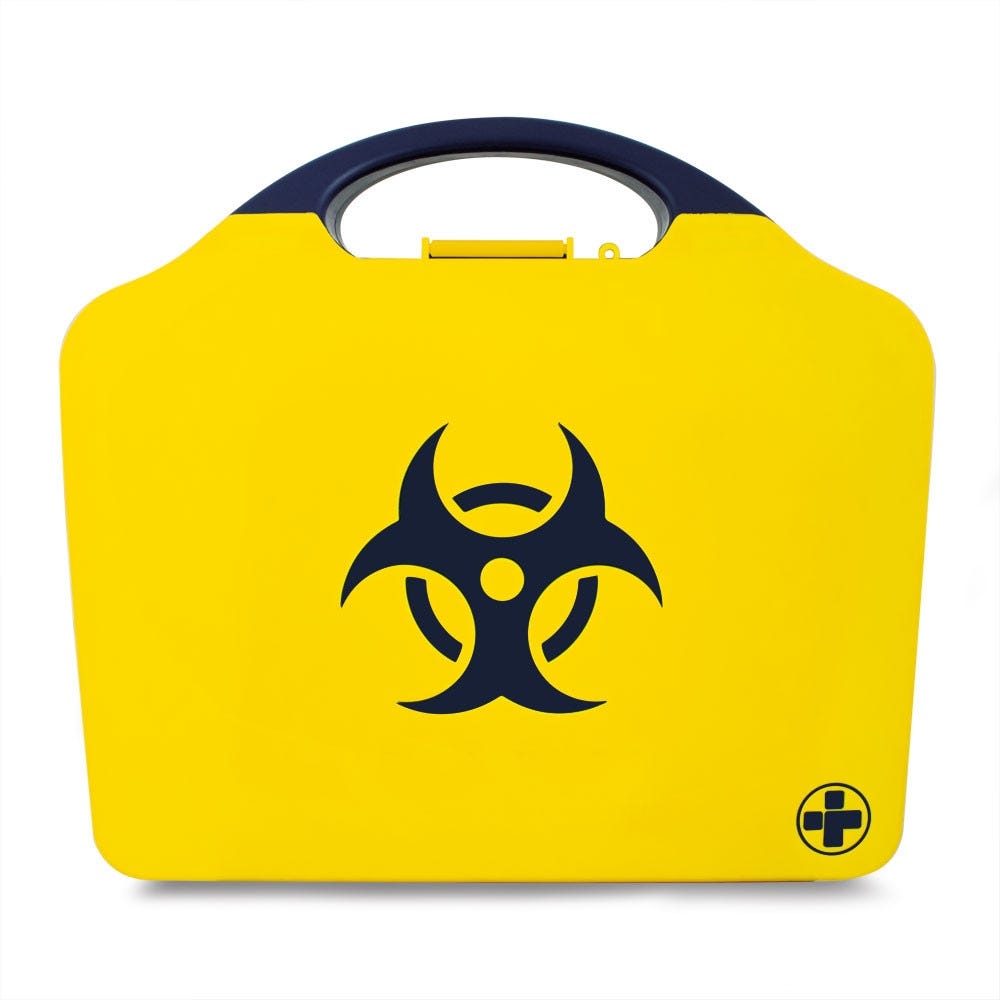 Body Fluids Disposal Five Pack Spillage Kit Yellow